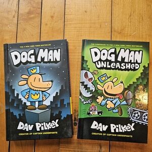 Dog Man Hard Cover Books (2)